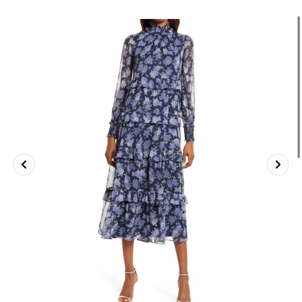 Saylor ruffle floral dress